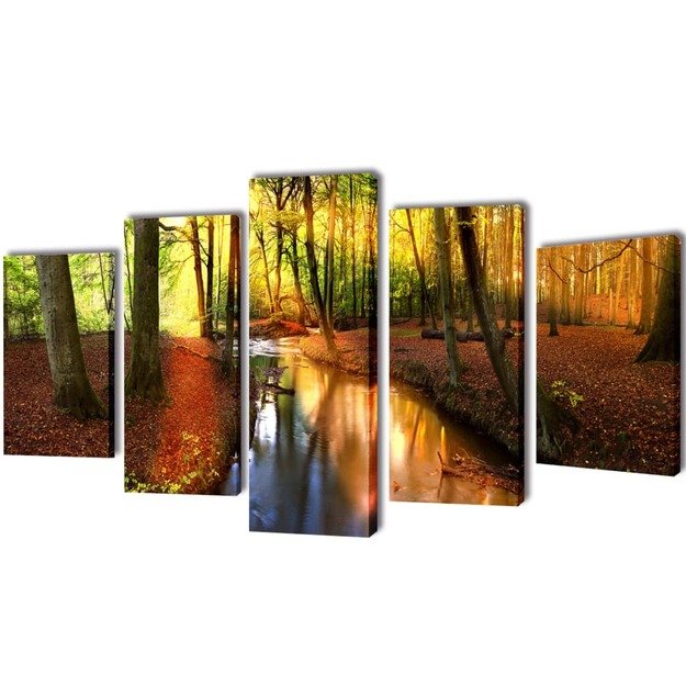 Fotopaveikslas  miškas  ant drobės 100 x 50 cm
