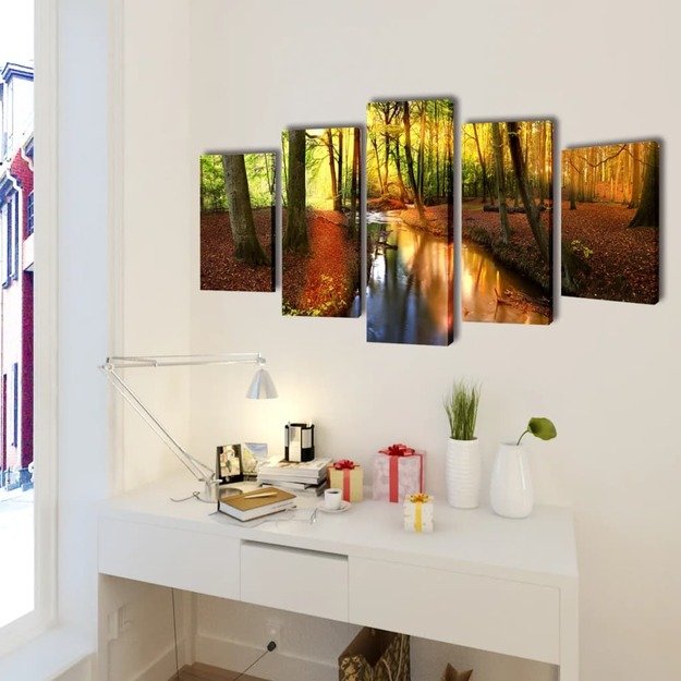 Fotopaveikslas  miškas  ant drobės 100 x 50 cm