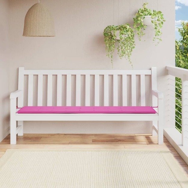 Sodo suoliuko pagalvėlė, rožinės spalvos, 200x50x3cm, audinys