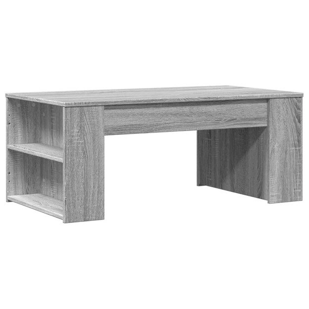 Kavos staliukas, pilkas ąžuolo, 102x55x42cm, apdirbta mediena