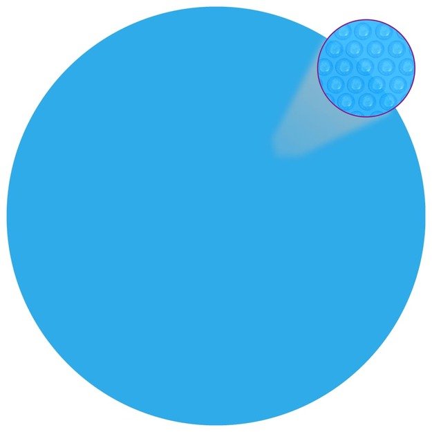 Apvalus baseino uždangalas, 549 cm, pe, mėlynas