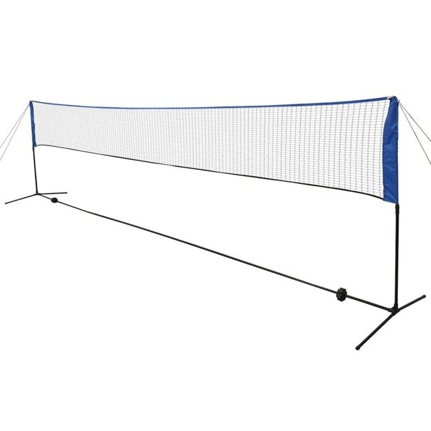 Badmintono tinklas su plunksninukais, 600x155 cm