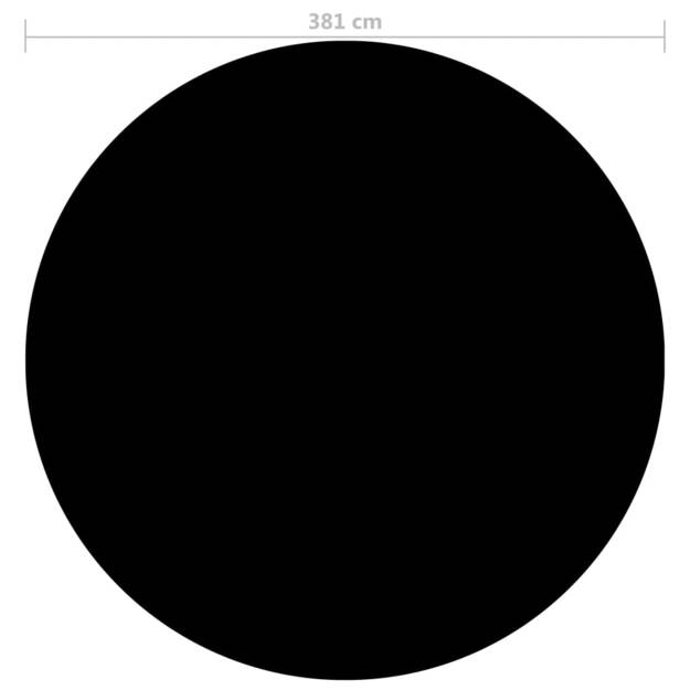 Baseino uždangalas, juodos spalvos, 381cm, pe