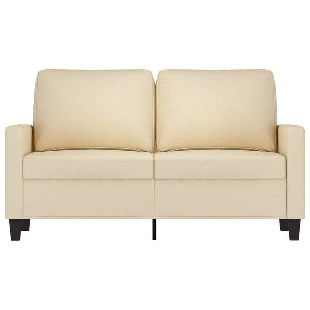 Dvivietė sofa, kreminės spalvos, 120cm, audinys