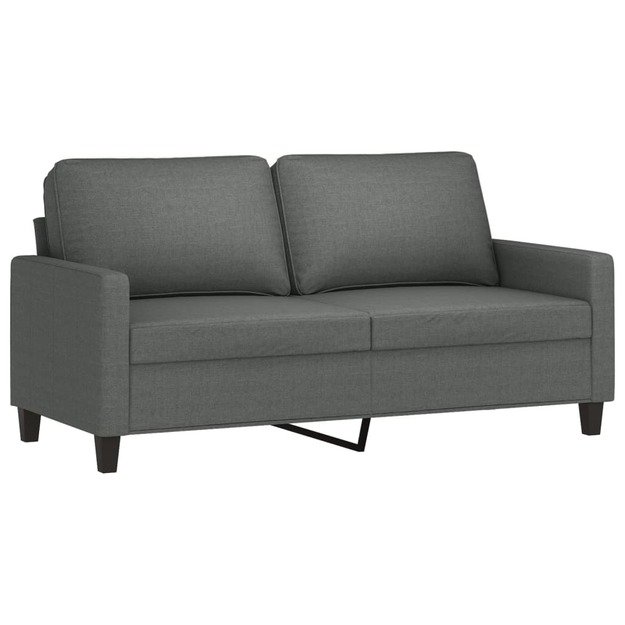 Dvivietė sofa, tamsiai pilkos spalvos, 140cm, audinys