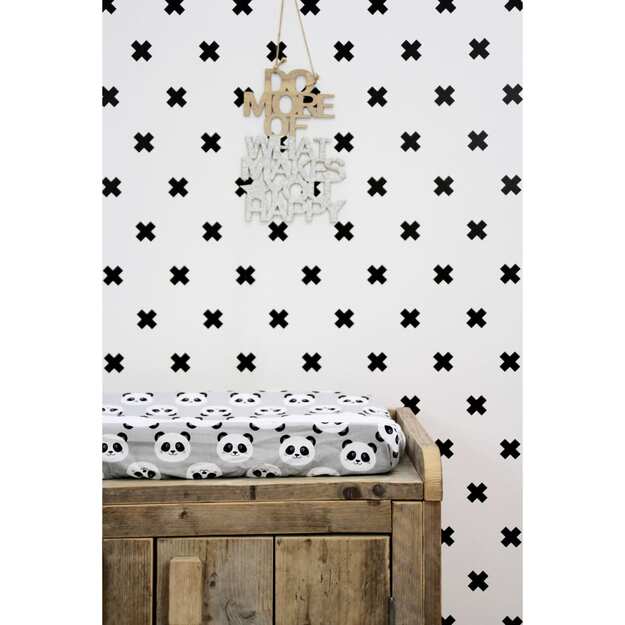 Fabulous world tapetai cross, baltos ir juodos spalvos