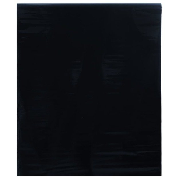 Langų plėvelė, juoda, 90x1000cm, pvc, statinė, matinė