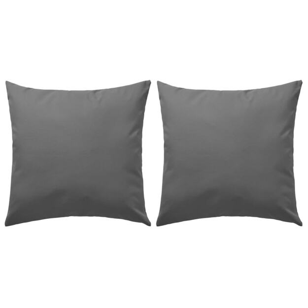 Lauko pagalvės, 2 vnt., pilkos spalvos, 45x45cm