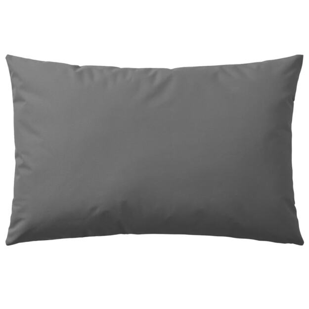 Lauko pagalvės, 4 vnt., pilkos, 60x40 cm