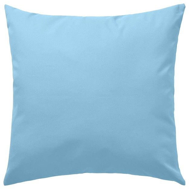 Lauko pagalvės, 4 vnt., šviesiai mėlynos sp., 45x45 cm