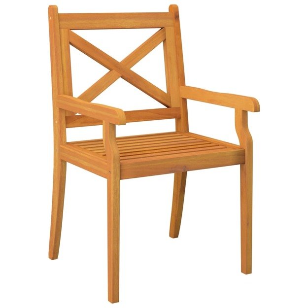 Lauko valgomojo kėdės, 4vnt., akacijos medienos masyvas