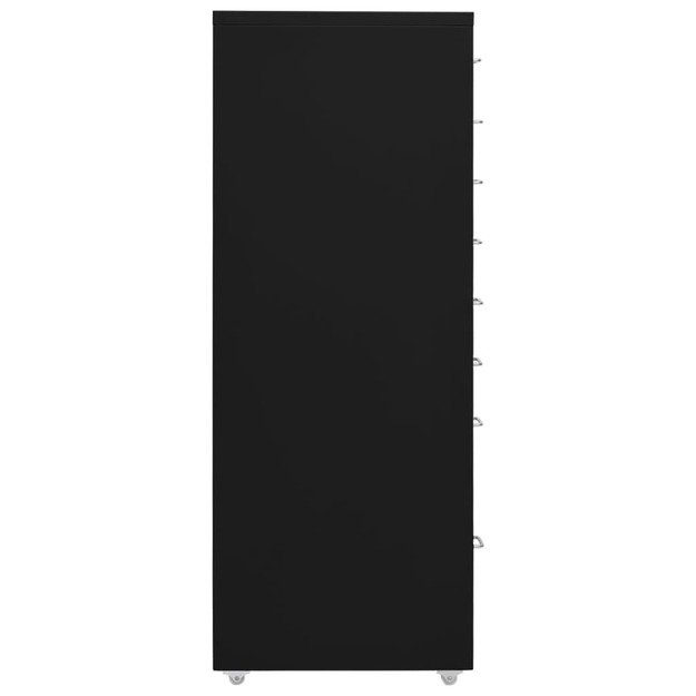 Mobili spintelė dokumentams, juoda, 28x41x109cm, metalas