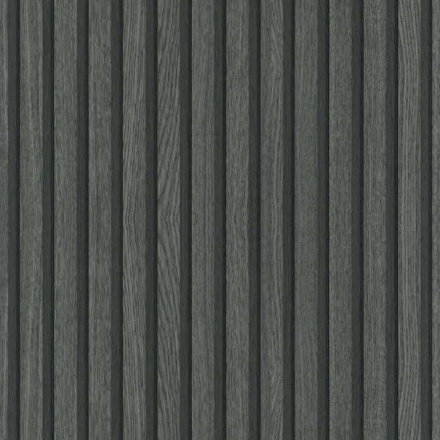 Noordwand tapetai botanica wooden slats, juodos ir pilkos spalvos