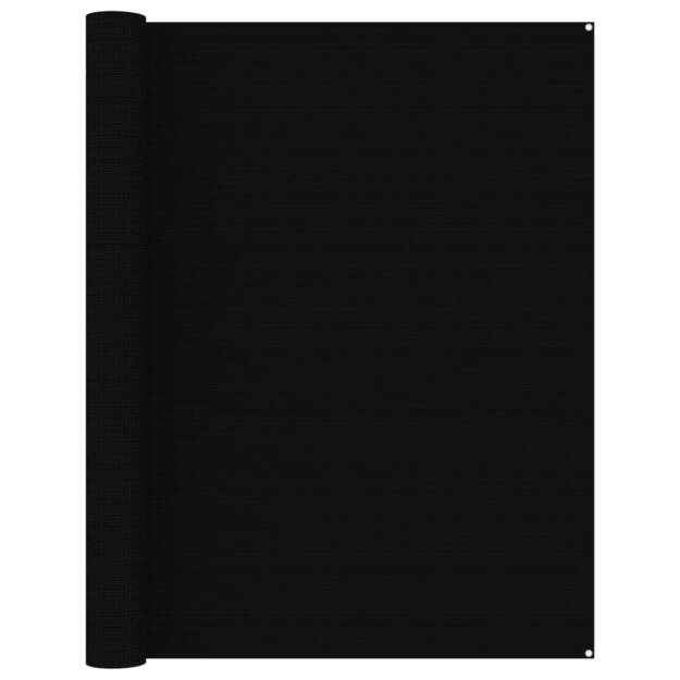 Palapinės kilimėlis, juodos spalvos, 250x500cm