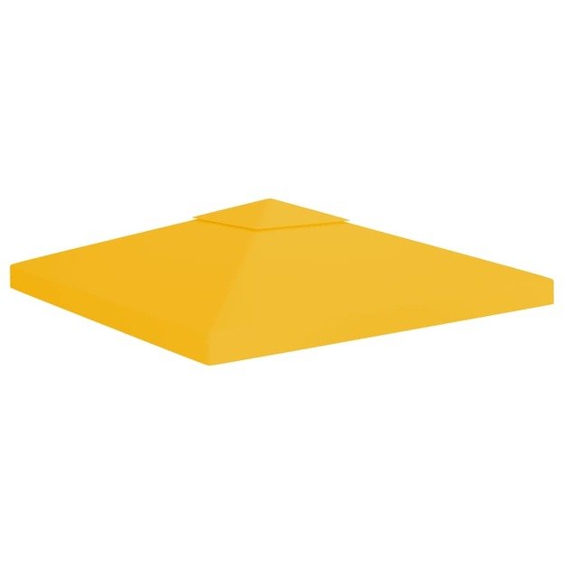 Pavėsinės uždangalas, 2 pakopų, geltonas, 3x3m, 310 g/m²