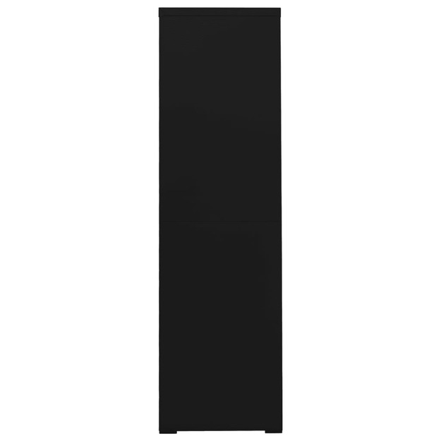 Spintelė dokumentams, juodos spalvos, 90x46x164cm, plienas