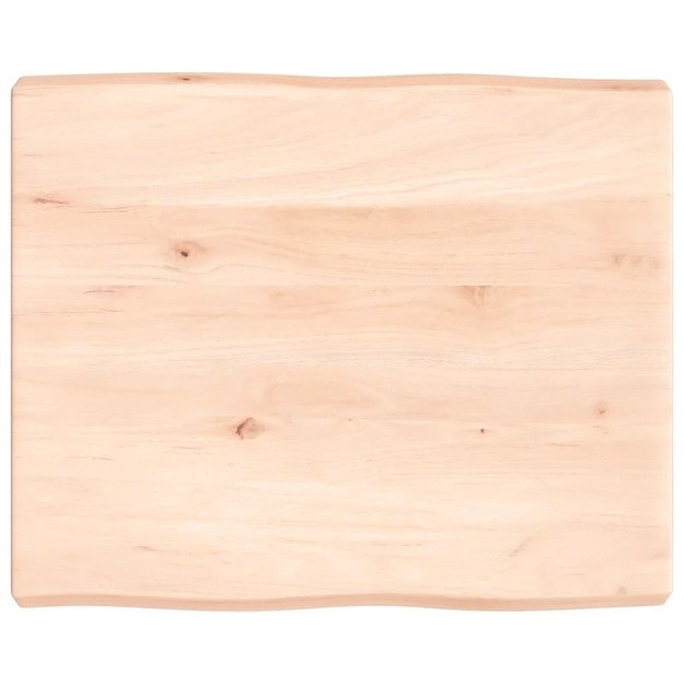 Stalviršis, 60x50x6 cm, ąžuolo medienos masyvas, su gyvu kraštu