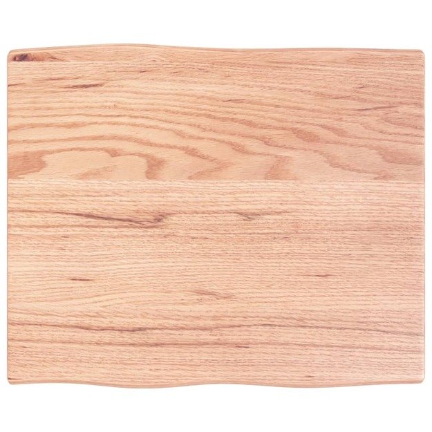 Stalviršis, šviesiai rudas, 60x50x2cm, ąžuolo medienos masyvas