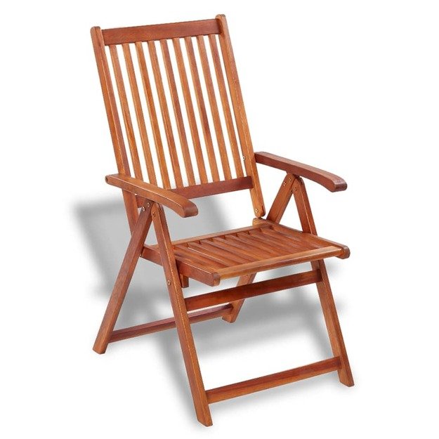 Sulankstom. sodo kėdės, 2 vnt., akacijos mediena, rudos