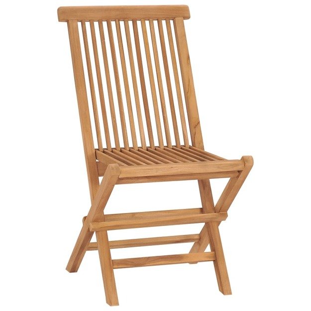 Sulankstomos sodo kėdės, 4vnt., tikmedžio medienos masyvas