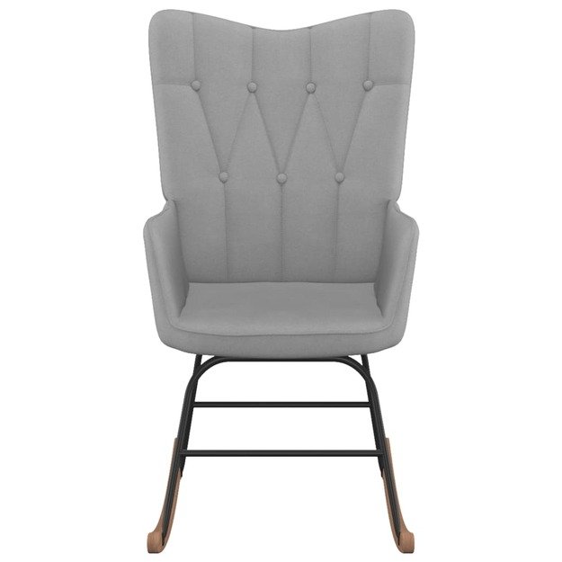 Supama kėdė, šviesiai pilkos spalvos, audinys