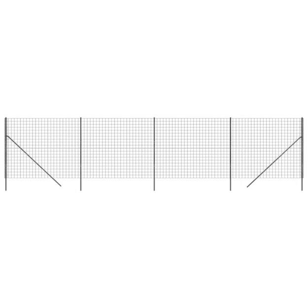 Vielinė tinklinė tvora, antracito, 1,6x10m, plienas